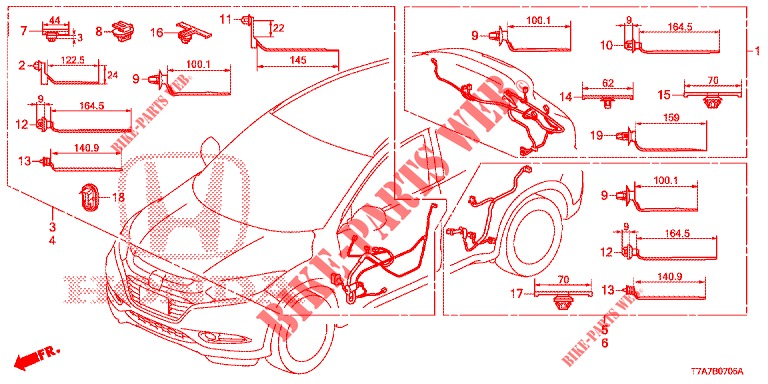 FAISCEAU DES FILS (LH) (6) pour Honda HR-V 1.5 EXCLUSIVE 5 Portes 6 vitesses manuelles 2017