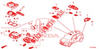 PLAFONNIER pour Honda HR-V 1.5 EXECUTIVE 5 Portes 6 vitesses manuelles 2017