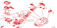 PLAFONNIER pour Honda HR-V 1.5 EXCLUSIVE 5 Portes 6 vitesses manuelles 2018