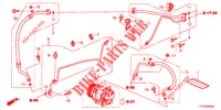 CLIMATISEUR (FLEXIBLES/TUYAUX) (LH) pour Honda JAZZ 1.2 S 5 Portes 5 vitesses manuelles 2012