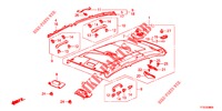 GARNITURE DE PLAFOND pour Honda JAZZ 1.2 S 5 Portes 5 vitesses manuelles 2012