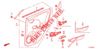 GARNITURE DE PORTE AR. pour Honda JAZZ 1.2 S 5 Portes 5 vitesses manuelles 2012