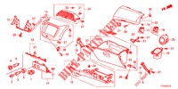 GARNITURE D'INSTRUMENT (COTE DE PASSAGER) (LH) pour Honda JAZZ 1.2 S 5 Portes 5 vitesses manuelles 2012