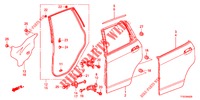 PANNEAU DE PORTE ARRIERE pour Honda JAZZ 1.2 S 5 Portes 5 vitesses manuelles 2012