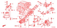 SUPPORT DU MOTEUR (MT) pour Honda JAZZ 1.2 S 5 Portes 5 vitesses manuelles 2012