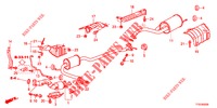 TUYAU D'ECHAPPEMENT/SILENCIEUX pour Honda JAZZ 1.2 S 5 Portes 5 vitesses manuelles 2012