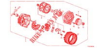 ALTERNATEUR (MITSUBISHI) pour Honda JAZZ 1.4 LUXURY 5 Portes 5 vitesses manuelles 2012