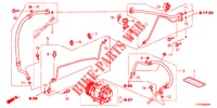 CLIMATISEUR (FLEXIBLES/TUYAUX) (LH) pour Honda JAZZ 1.4 LUXURY 5 Portes 5 vitesses manuelles 2012