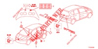 EMBLEME/ETIQUETTE DE PRECAUTIONS pour Honda JAZZ 1.4 LUXURY 5 Portes 5 vitesses manuelles 2012