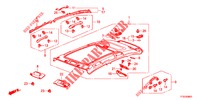 GARNITURE DE PLAFOND (TOIT PANORAMIQUE) pour Honda JAZZ 1.4 LUXURY 5 Portes 5 vitesses manuelles 2012