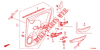 GARNITURE DE PORTE AR. pour Honda JAZZ 1.4 LUXURY 5 Portes 5 vitesses manuelles 2012
