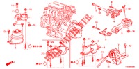 SUPPORT DU MOTEUR (MT) pour Honda JAZZ 1.4 LUXURY 5 Portes 5 vitesses manuelles 2012