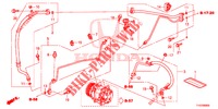 CLIMATISEUR (FLEXIBLES/TUYAUX) (LH) pour Honda JAZZ 1.4 ESH 5 Portes full automatique 2012