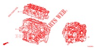 ENS. DE MOTEUR/ENS. BOITE DE VITESSES pour Honda JAZZ 1.4 ESH 5 Portes full automatique 2012
