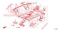 GARNITURE DE PLAFOND pour Honda JAZZ 1.4 ESH 5 Portes full automatique 2012