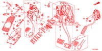 PEDALE (LH) pour Honda JAZZ 1.4 ESH 5 Portes full automatique 2012