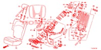 SIEGE ARRIERE (D.) (1) pour Honda JAZZ 1.4 ESH 5 Portes full automatique 2012