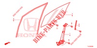 VITRE PORTE AVANT/REGULATEUR pour Honda JAZZ 1.4 ESH 5 Portes full automatique 2012