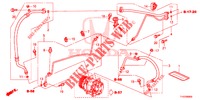 CLIMATISEUR (FLEXIBLES/TUYAUX) (LH) pour Honda JAZZ 1.4 ESL 5 Portes full automatique 2012