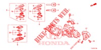COMPOSANTS DE CYLINDRE DE CLE pour Honda JAZZ 1.4 ESL 5 Portes full automatique 2012