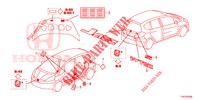 EMBLEME/ETIQUETTE DE PRECAUTIONS pour Honda JAZZ 1.4 ESL 5 Portes full automatique 2012