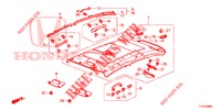 GARNITURE DE PLAFOND pour Honda JAZZ 1.4 ESL 5 Portes full automatique 2012