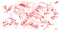 GARNITURE D'INSTRUMENT (COTE DE PASSAGER) (LH) pour Honda JAZZ 1.4 ESL 5 Portes full automatique 2012