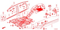 MOULAGE/PROTECTION pour Honda JAZZ 1.4 ESL 5 Portes full automatique 2012