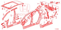 PANNEAUX EXTERIEURS/PANNEAU ARRIERE pour Honda JAZZ 1.4 ESL 5 Portes full automatique 2012
