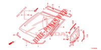 PARE BRISE AVANT pour Honda JAZZ 1.4 ESL 5 Portes full automatique 2012