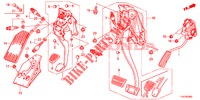 PEDALE (LH) pour Honda JAZZ 1.4 ESL 5 Portes full automatique 2012