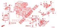 SUPPORT DU MOTEUR (CVT) pour Honda JAZZ 1.4 ESL 5 Portes full automatique 2012
