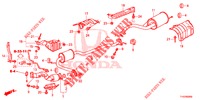 TUYAU D'ECHAPPEMENT/SILENCIEUX pour Honda JAZZ 1.4 ESL 5 Portes full automatique 2012