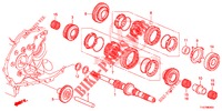 ARBRE PRINCIPAL pour Honda JAZZ 1.4 LS 5 Portes 5 vitesses manuelles 2012