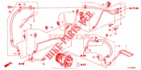 CLIMATISEUR (FLEXIBLES/TUYAUX) (LH) pour Honda JAZZ 1.4 LS 5 Portes 5 vitesses manuelles 2012