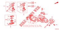 COMPOSANTS DE CYLINDRE DE CLE pour Honda JAZZ 1.4 LS 5 Portes 5 vitesses manuelles 2012
