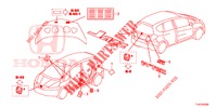 EMBLEME/ETIQUETTE DE PRECAUTIONS pour Honda JAZZ 1.4 LS 5 Portes 5 vitesses manuelles 2012