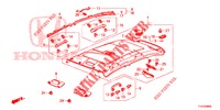 GARNITURE DE PLAFOND pour Honda JAZZ 1.4 LS 5 Portes 5 vitesses manuelles 2012