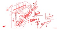 GARNITURE DE PORTE AR. pour Honda JAZZ 1.4 LS 5 Portes 5 vitesses manuelles 2012
