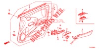 GARNITURE DE PORTE AVANT (LH) pour Honda JAZZ 1.4 LS 5 Portes 5 vitesses manuelles 2012