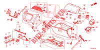 GARNITURE D'INSTRUMENT (COTE DE PASSAGER) (LH) pour Honda JAZZ 1.4 LS 5 Portes 5 vitesses manuelles 2012