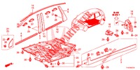 MOULAGE/PROTECTION pour Honda JAZZ 1.4 LS 5 Portes 5 vitesses manuelles 2012