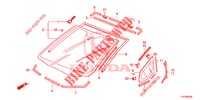 PARE BRISE AVANT pour Honda JAZZ 1.4 LS 5 Portes 5 vitesses manuelles 2012