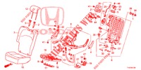 SIEGE ARRIERE (D.) (1) pour Honda JAZZ 1.4 LS 5 Portes 5 vitesses manuelles 2012