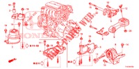 SUPPORT DU MOTEUR (MT) pour Honda JAZZ 1.4 LS 5 Portes 5 vitesses manuelles 2012