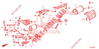 TUYAU D'ECHAPPEMENT/SILENCIEUX pour Honda JAZZ 1.4 LS 5 Portes 5 vitesses manuelles 2012