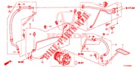 CLIMATISEUR (FLEXIBLES/TUYAUX) (LH) pour Honda JAZZ 1.4 ESL 5 Portes full automatique 2013