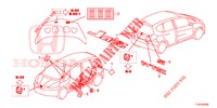 EMBLEME/ETIQUETTE DE PRECAUTIONS pour Honda JAZZ 1.4 ESL 5 Portes full automatique 2013