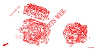 ENS. DE MOTEUR/ENS. BOITE DE VITESSES pour Honda JAZZ 1.4 ESL 5 Portes full automatique 2013