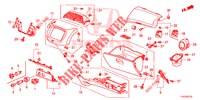 GARNITURE D'INSTRUMENT (COTE DE PASSAGER) (LH) pour Honda JAZZ 1.4 ESL 5 Portes full automatique 2013